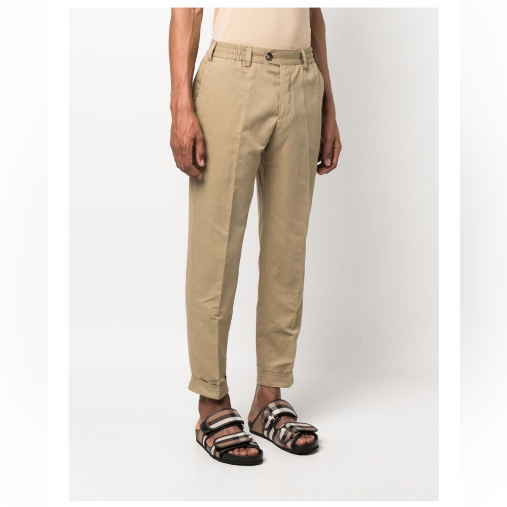 PT Torino Cropped Straight-Leg Trousers